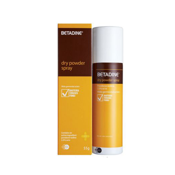 Betadine dry powder spray