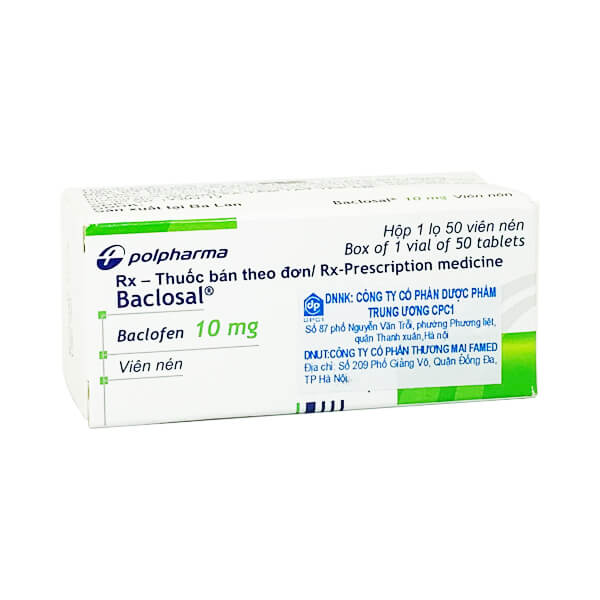 Baclosal 10mg - Chặn đứng cơn co thắt