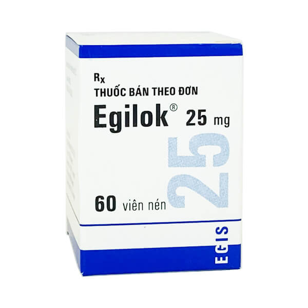 Egilok 25mg - Điều trị CAO HUYẾT ÁP, LOẠN NHỊP