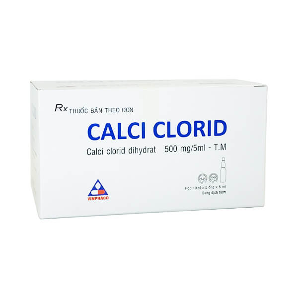 Calci clorid 500mg/5ml - Bù nhanh Calci