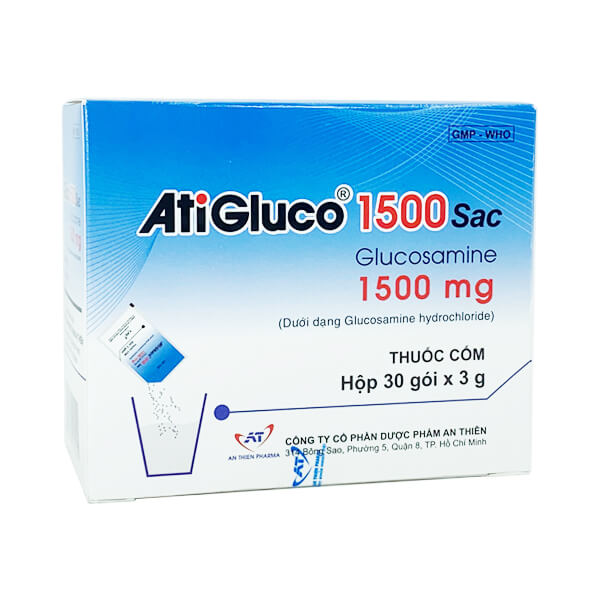 AtiGluco 1500 Sac - Giảm đau xương khớp hiệu quả