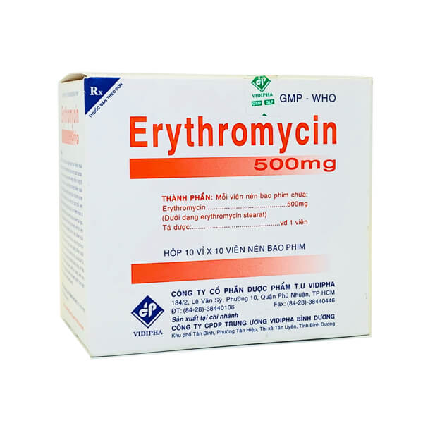 Erythromycin 500mg Vidipha