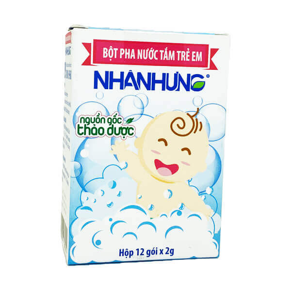 Bột pha nước tắm trẻ em Nhân Hưng