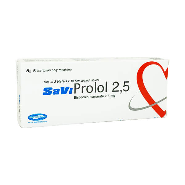 Savi Prolol 2,5 - Điều trị cao huyết áp, suy tim