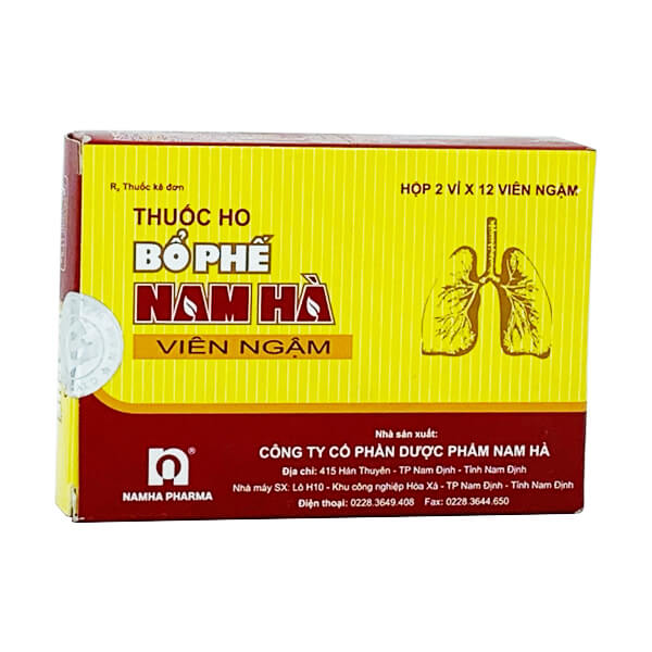 Thuốc ho Bổ Phế Nam Hà (viên ngậm)