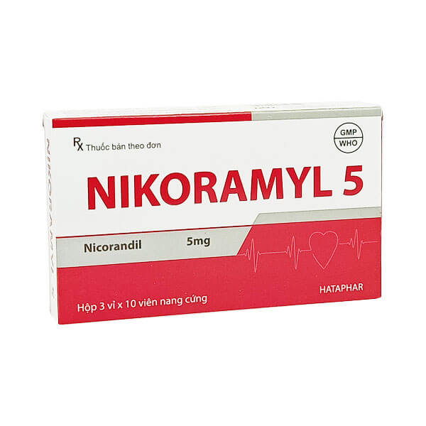 Nikoramyl 5 - Điều trị đau thắt ngực
