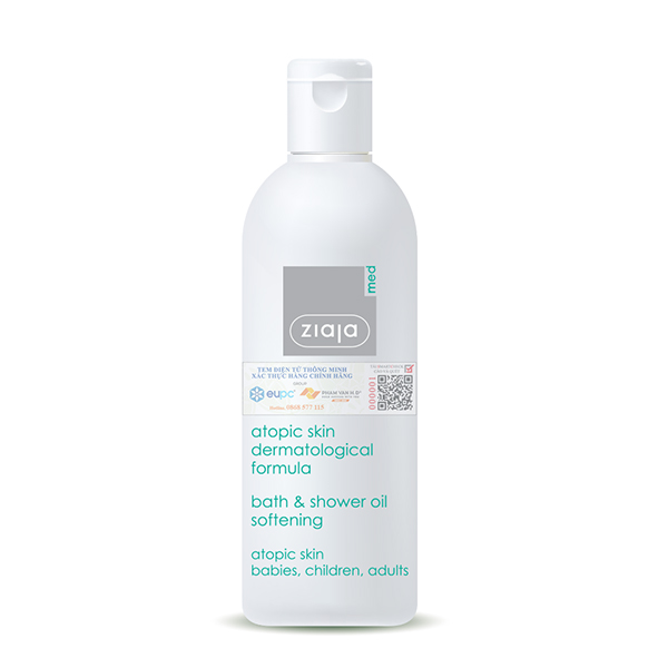 Ziaja Med Atopic Skin Dermatological Formula Bath & Shower Oil Softening