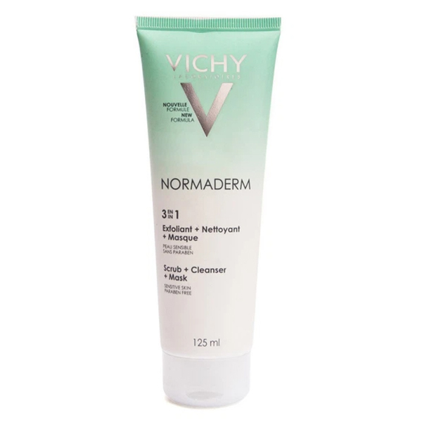 Kem tẩy tế bào chết Vichy Normaderm 3in1 Scrub+Cleanser+Mask 125ml