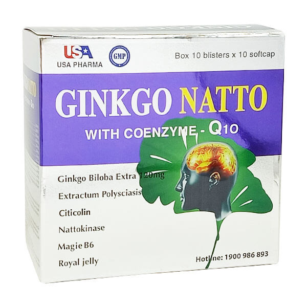 Ginkgo Natto with Coenzyme - Q10 - Giải pháp vàng tăng cường trí não
