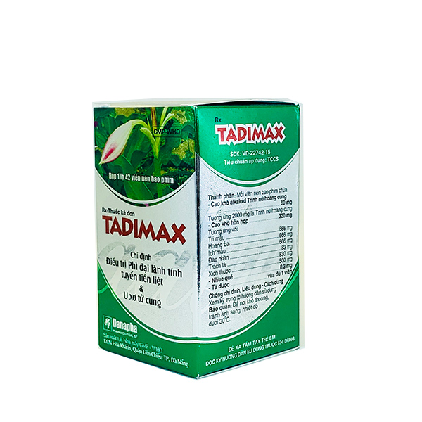 Tadimax - Lựa chọn TUYỆT VỜI cho U XƠ tử cung