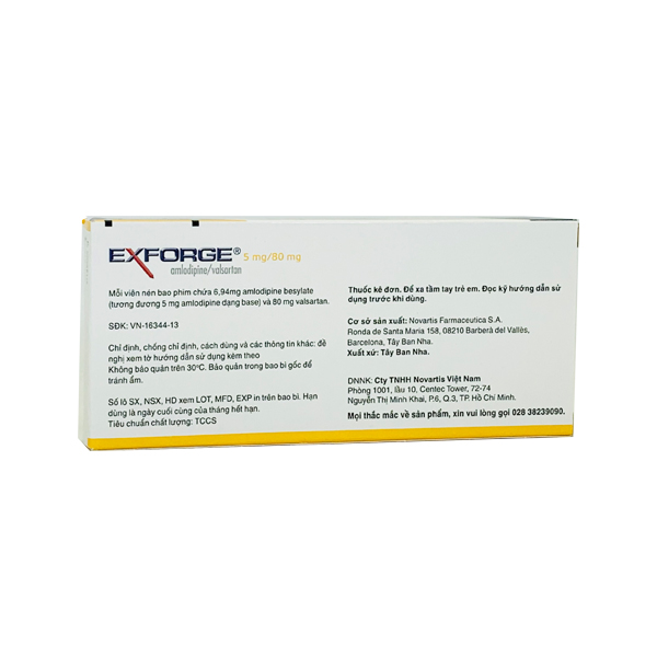 Exforge 5mg/80mg - Chặn đứng cơn tăng huyết áp