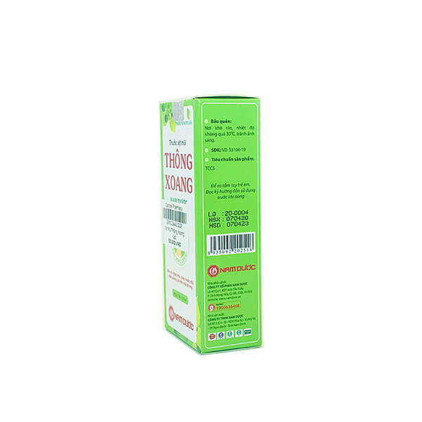 Xịt mũi thông xoang Nam Dược - Giảm nghẹt mũi, viêm xoang