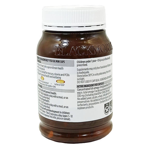 Blackmores Fish Oil Mini Caps Odourless