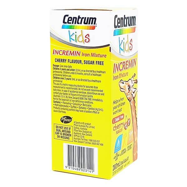 Centrum Kids Incremin Iron Mixture