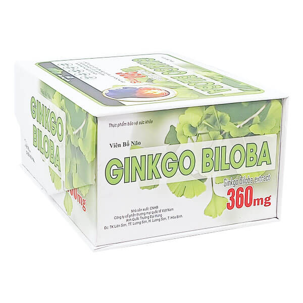 Viên bổ não Ginkgo Biloba 360mg - Tăng tuần hoàn máu, giảm tai biến