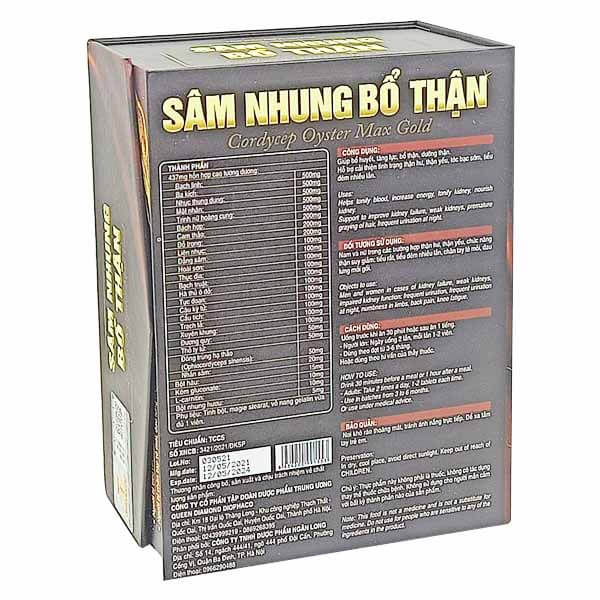 Sâm nhung Bổ thận Diophaco - Cải thiện thận hư, tóc bạc sớm