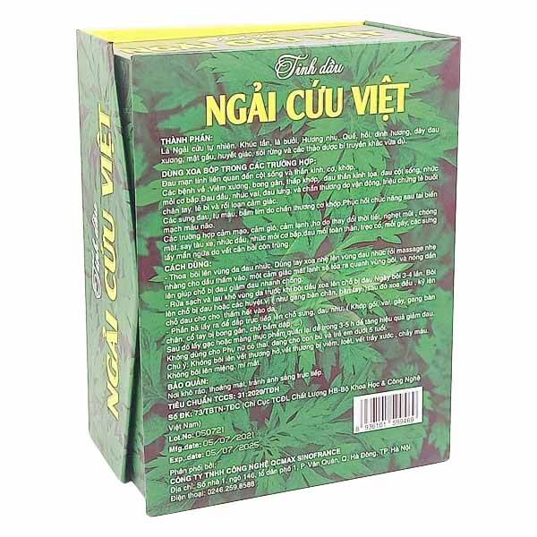 Tinh dầu Ngải Cứu Việt - Giảm đau xương khớp, cảm mạo, sưng bầm