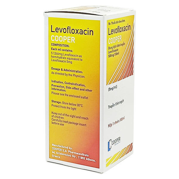 Levofloxacin Cooper - Đánh bại vi khuẩn nhanh chóng