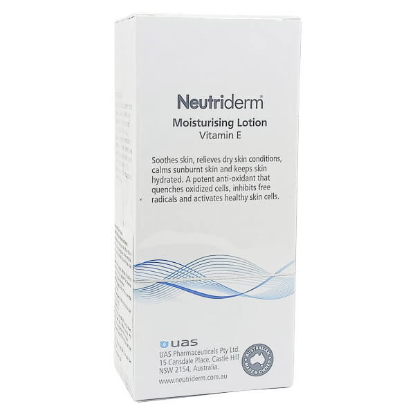 Kem dưỡng ẩm Neutriderm Vitamin E Moisturising Lotion - Giảm vết nhăn, rạn da