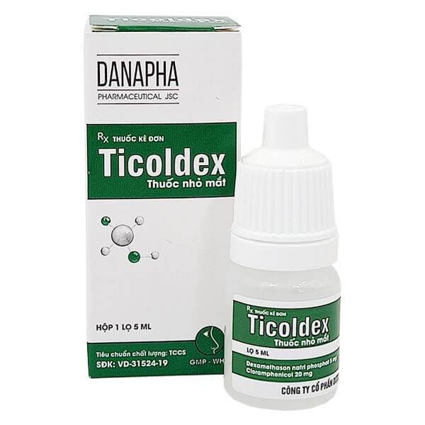 Ticoldex 5ml - Điều trị nhiễm khuẩn mắt
