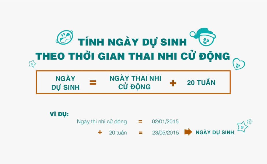 Tính ngày dự sinh dựa vào cử động của thai nhi