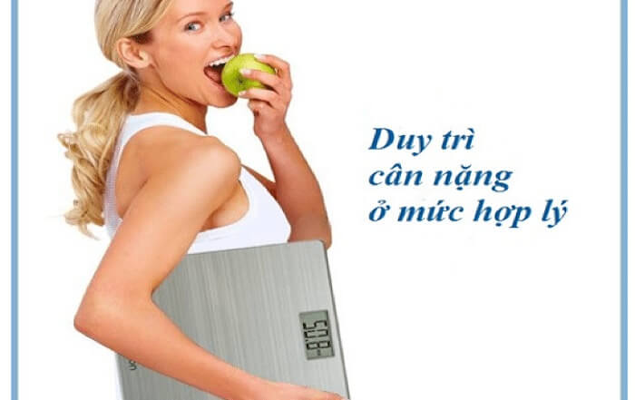 Kiểm soát cân nặng hợp lý 