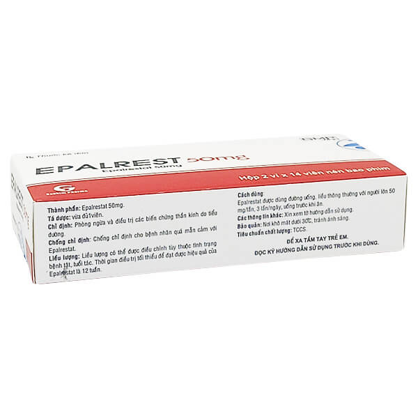 Epalrest 50mg - Điều trị biến chứng thần kinh do tiểu đường