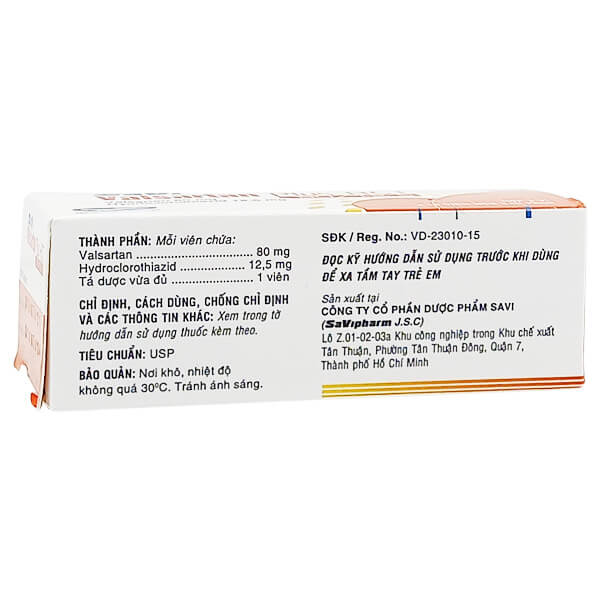 SaVi Valsartan Plus HCT 80/12.5