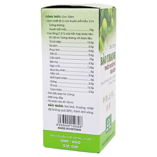 Thuốc ho Bảo Thanh 125ml