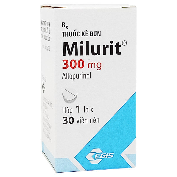 Thuốc Milurit 300mg - Điều trị Gút, sỏi thận - Dược Điển Việt Nam