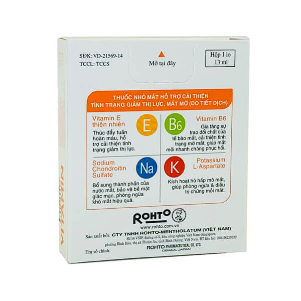 V.Rohto vitamin - Giảm mỏi mắt