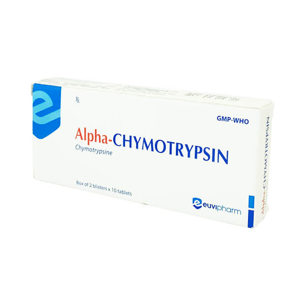 Alpha-CHYMOTRYPSIN Euvipharm - Chống viêm, giảm phù nề