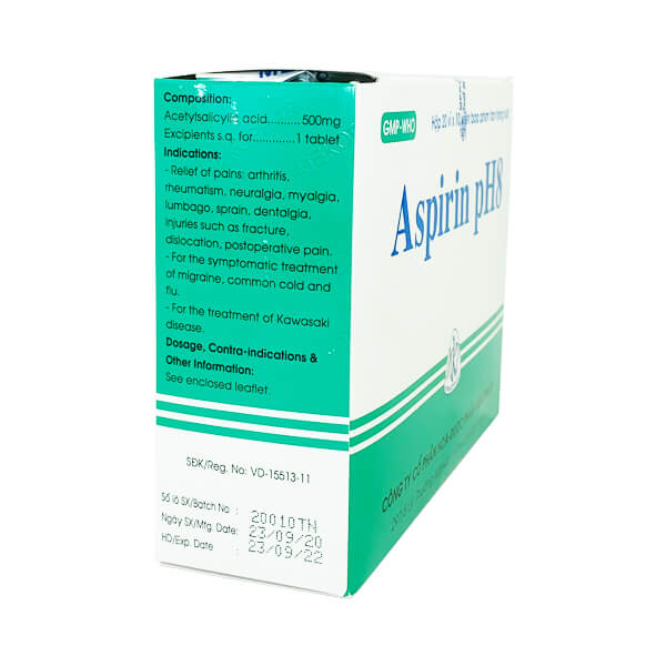 Aspirin pH8