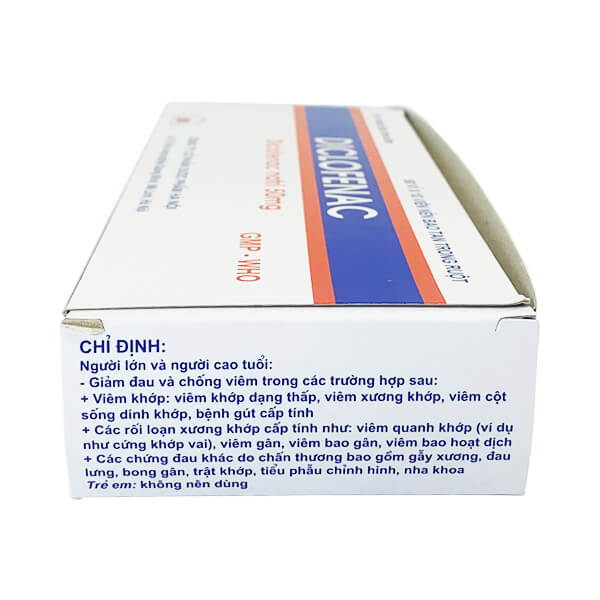 Diclofenac 50mg -  Giảm đau, chống viêm an toàn