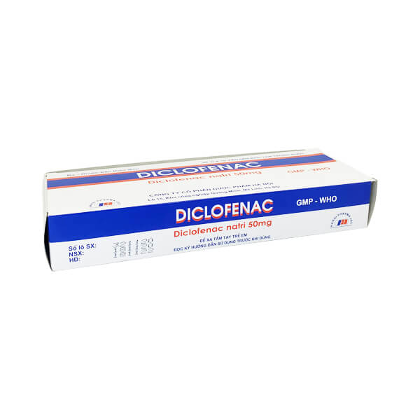 Diclofenac 50mg -  Giảm đau, chống viêm an toàn