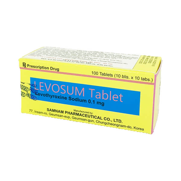 Levosum 0,1mg (Samnam) - Điều trị bệnh tuyến giáp