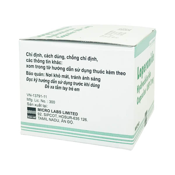 Loperamide Hydrochloride Capsules USP 2mg