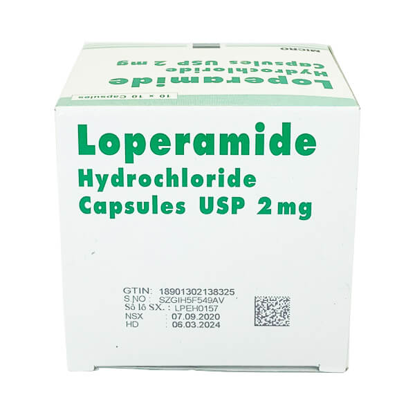 Loperamide Hydrochloride Capsules USP 2mg