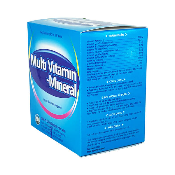 Multi Vitamin - Mineral - Bổ sung vitamin, khoáng chất