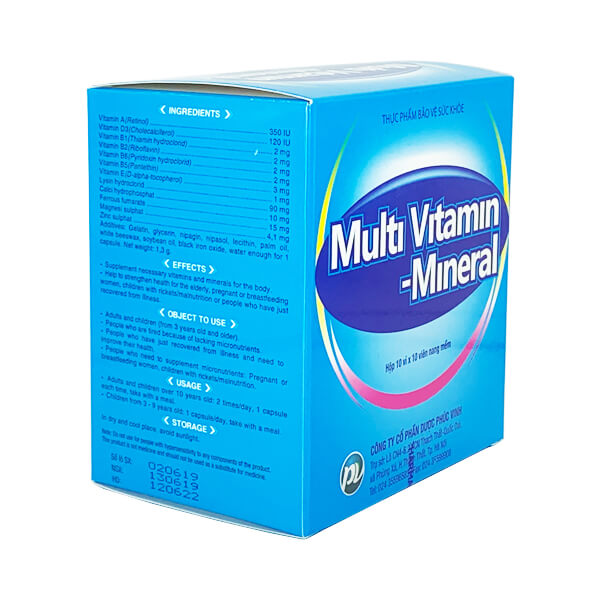 Multi Vitamin - Mineral - Bổ sung vitamin, khoáng chất