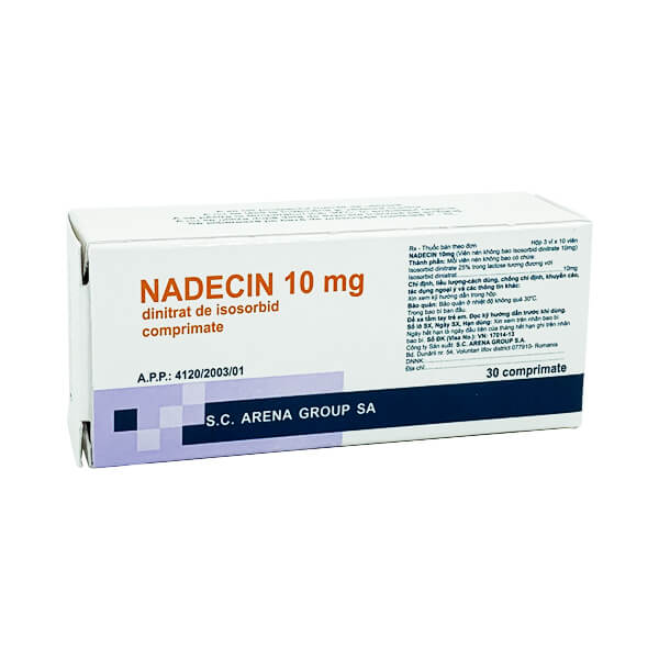 Nadecin 10mg -  Chống đau thắt ngực