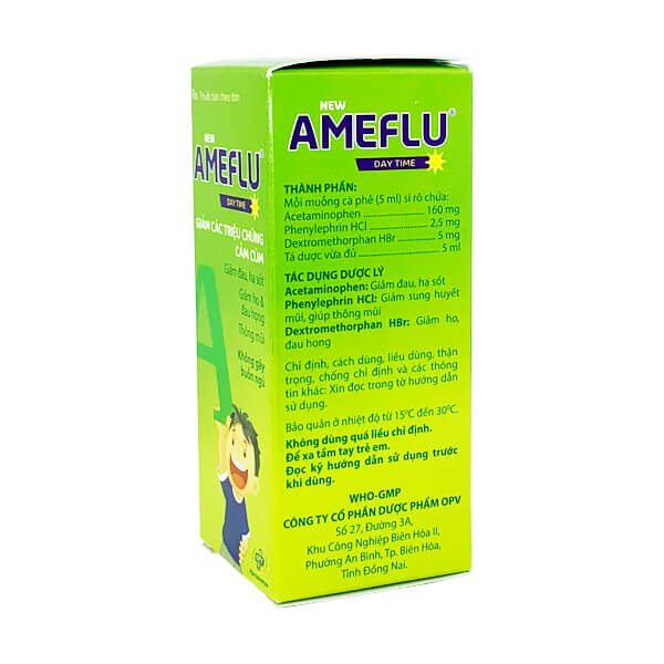 Siro New Ameflu Daytime 60ml - Điều trị cảm lạnh, sốt