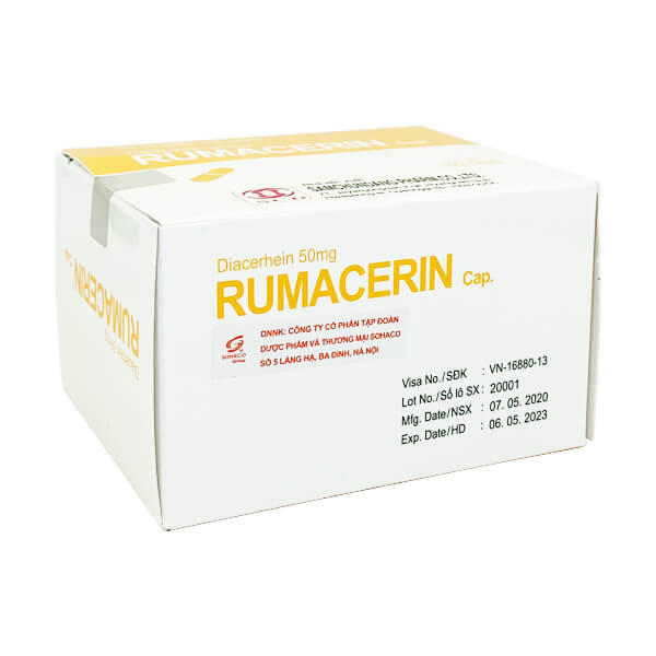 Rumacerin cap 50mg - Giảm thoái hóa khớp