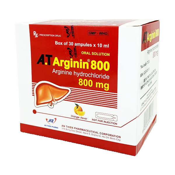 A.T Arginin 800 - Hỗ trợ điều trị rối loạn khó tiêu