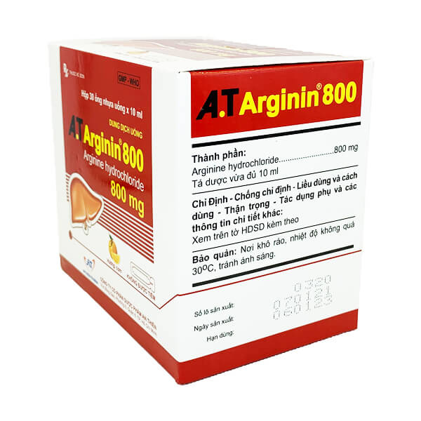 A.T Arginin 800 - Hỗ trợ điều trị rối loạn khó tiêu