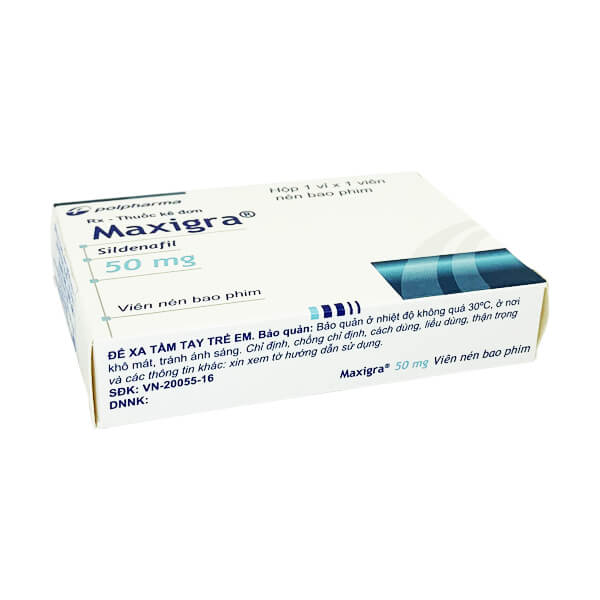 Maxigra 50mg - Cải thiện rối loạn cương dương