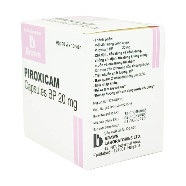 Piroxicam 20mg Brawn