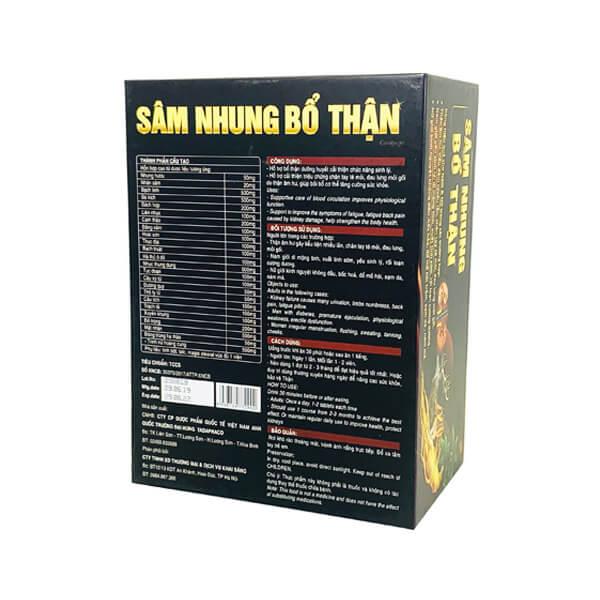 Sâm nhung bổ thận Tadaphaco