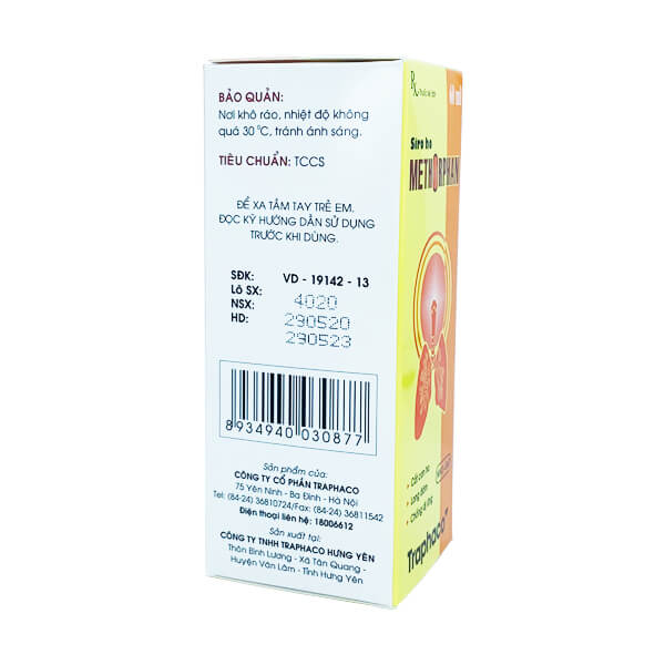 Siro ho Methorphan 60ml