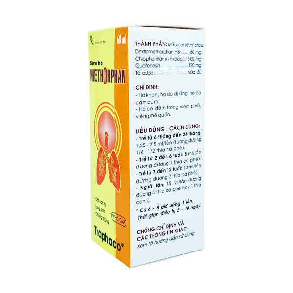 Siro ho Methorphan 60ml